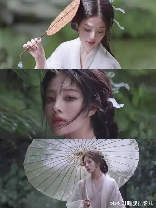 竹编白伞,古风人像创作中所向披靡的道具神器