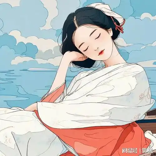 古风睡美人头像,我也困了啊