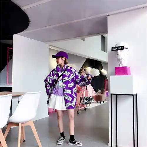 2019新款韩版原宿学院风bf宽松百搭嘻哈情侣薄外套男女学生情侣装