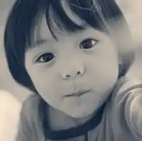 qq小孩萌头像黑白欧美黑白萌小孩头像