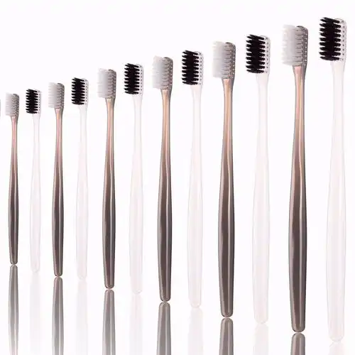 纳米牙刷软毛成人竹炭抑菌小头情侣儿童新款家庭装