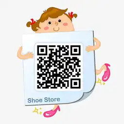 拿二维码的女孩素材图片免费下载高清卡通手绘png千库网图片编号6507441