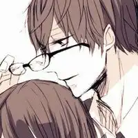 把想说的话藏在夏日的晚风里甜美恩爱的二次元卡通情侣qq头像