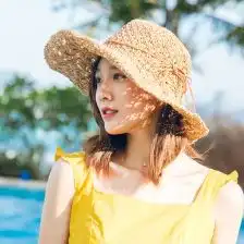 海边帽子女夏