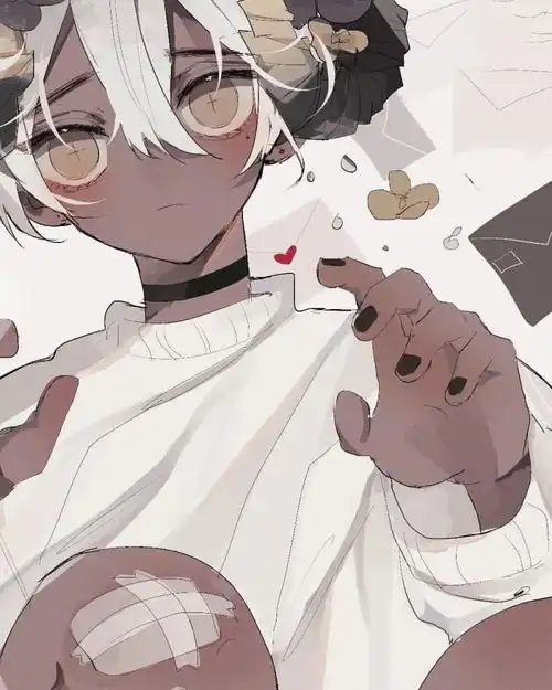 动漫插画头像赞美黑皮黑皮系列头像