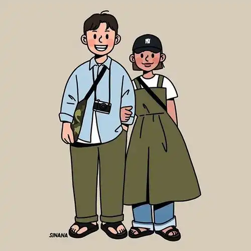 她手绘的情侣装,让单身的人也能穿