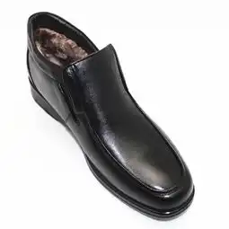 路易保罗头层牛皮高档休闲男鞋棉鞋6601