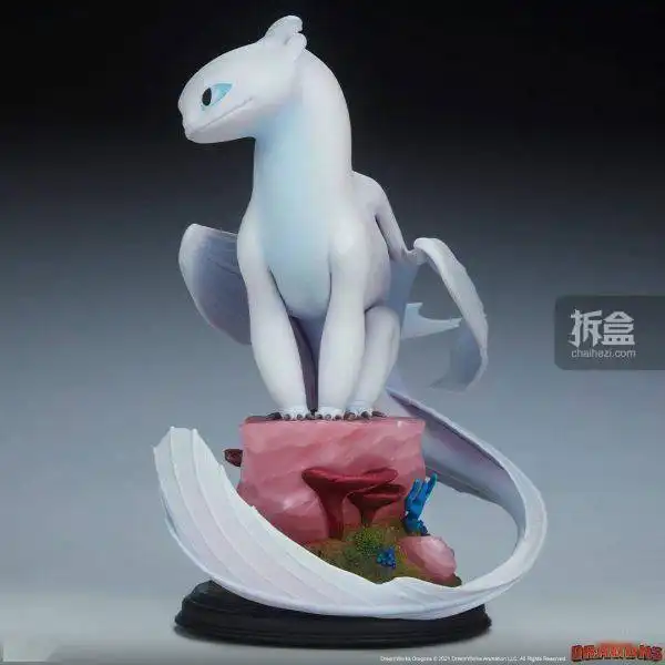 sideshow驯龙高手lightfury光煞雕像