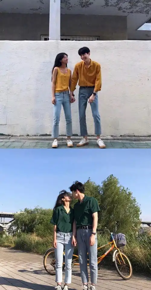 18套适合夏日的情侣装,时尚养眼显年轻,穿出俊男靓女的cp感