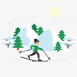 雪地里滑雪的人png图片素材免费下载ai格式15001500像素熊猫办公
