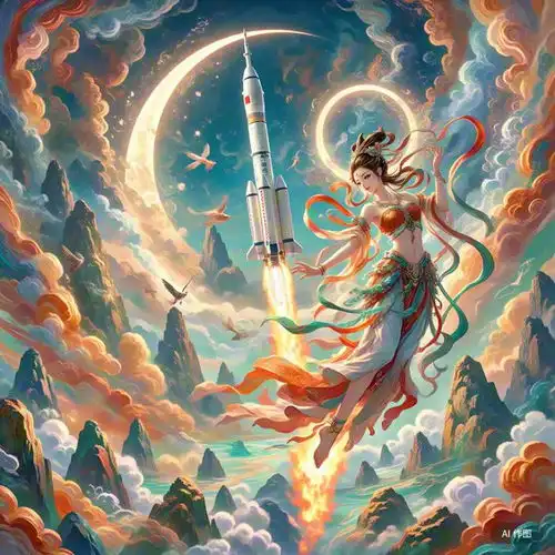 文心一言ai绘画效果全面升级,这个中秋画点不一样的