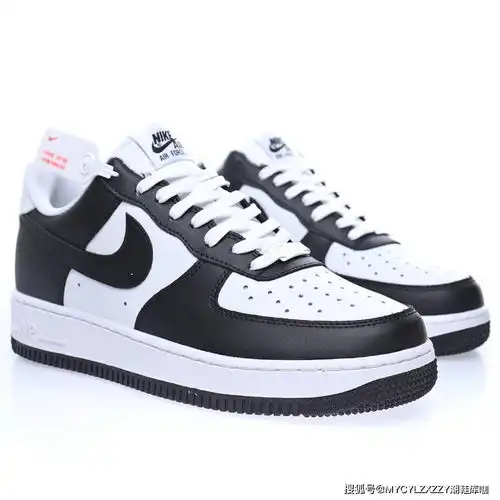 耐克nikeairforce107空军一号低帮百搭休闲运动板鞋黑白熊猫aq4134100