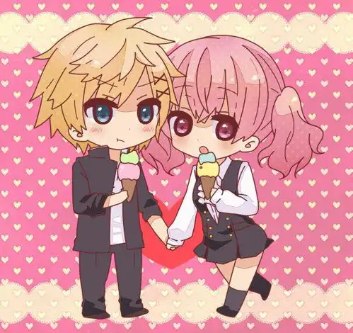 求二次元情侣头像