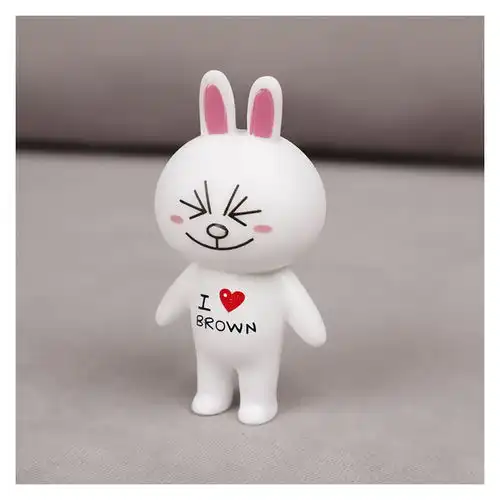 可妮兔布朗熊蛋糕装饰布朗熊摆件可妮兔蛋糕装饰生日公仔摆件