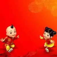 春节专用情侣喜庆头像过年春节情侣头像一对两张