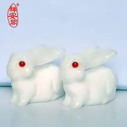 开光白玉兔玉兔呈祥一生有财增旺桃花改善人际关系