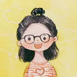 临摹素材萌萌的水彩小头像