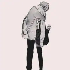 求一头像,男女都背着书包两个人相抱是动漫的谢谢