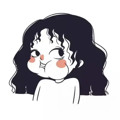 简笔画闺蜜头像