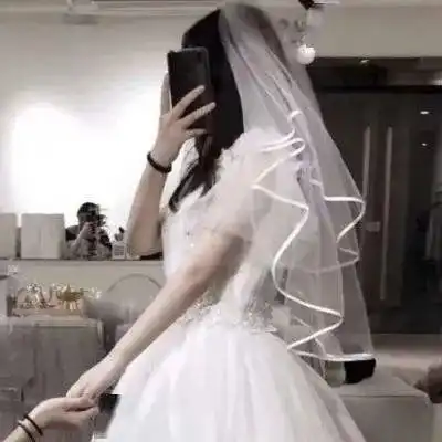 真人婚纱情头定格在最美的时候