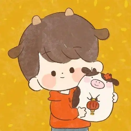 情侣头像红色新年