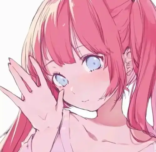 ins软萌粉色系动漫女头