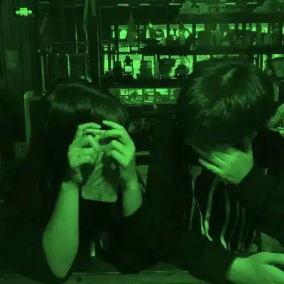 绿色头像情侣一对好看的情侣头像一男一女绿色系列