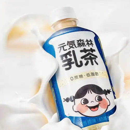 元気森林元气森林乳茶果茶组合装9瓶无蔗糖低脂肪低卡奶茶饮料