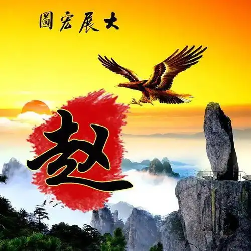 姓氏头像美图老鹰大展宏图,前程似锦