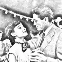 罗马假日手绘情侣头像经典黑白罗马假日情头头像