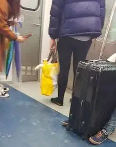 地铁上男子有座不坐拎一个袋子,一看真相惊呆了
