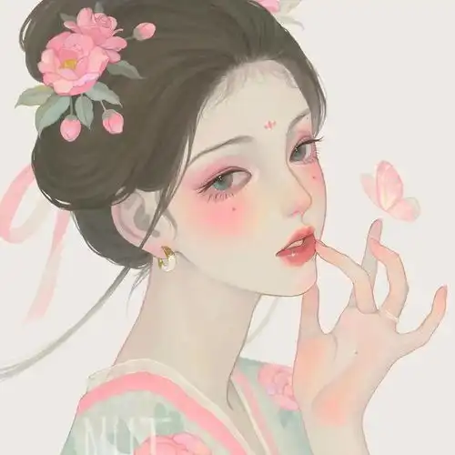 古风动漫粉色系头像恰到好处的孤独是美好