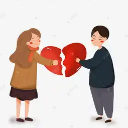 卡通离婚男女人物元素素材图片免费下载千库网