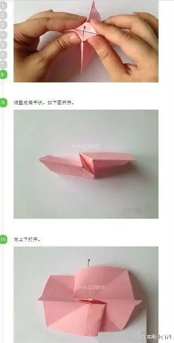 手捧玫瑰花教程详解爱手工的赶紧get