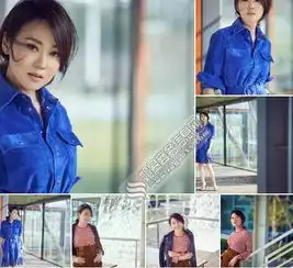 闫妮初夏风情街拍太迷人蓝裙显出知性美被称小妖精