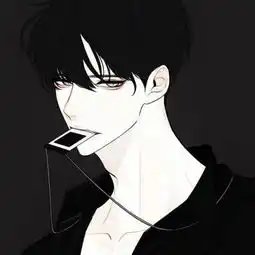 高冷男生侧脸帅气头像图片