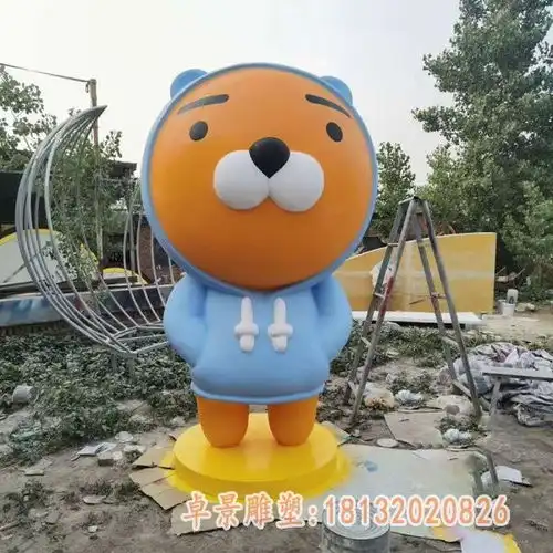 玻璃钢布朗熊雕塑铜陵卡通布朗熊树脂雕塑制作厂