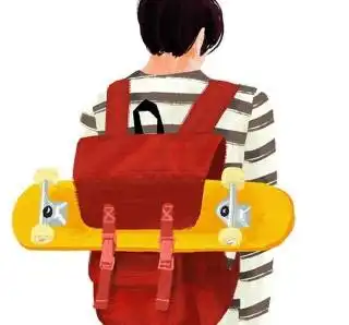 求这个背红书包女孩的情侣头像