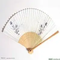 古风彩绘头像男扇子