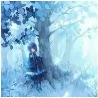 找一张空灵高雅的气质的动漫少女图片