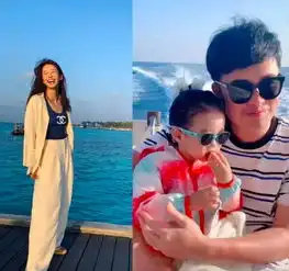 陈赫肩扛3岁女儿出街,安安正面罕见曝光,小长腿抢镜