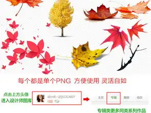 秋天红色落叶金色枫叶png透明免扣素材图片模板下载68.33mb办公商务大全生活工作