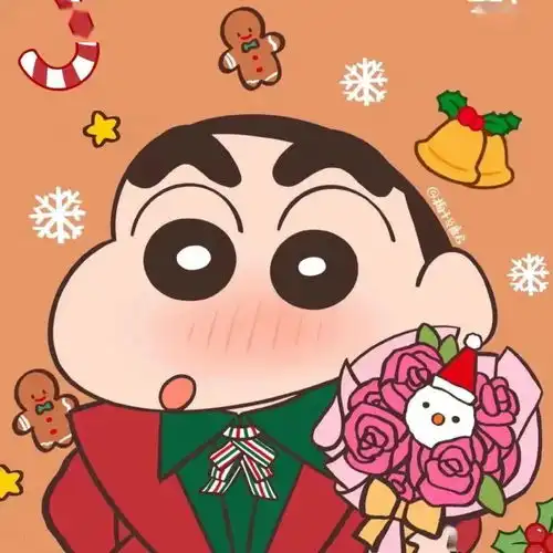 情侣头像敲可爱的圣诞情侣头像