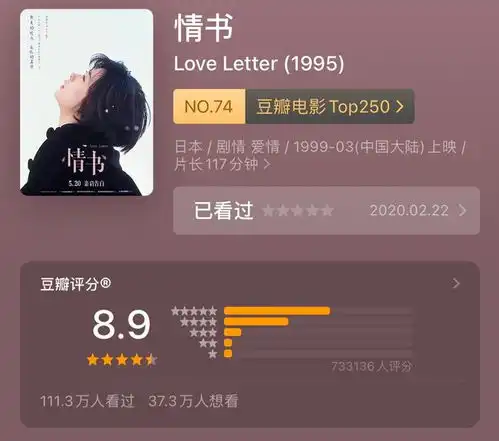 又一经典重映岩井俊二情书定档5月20日,柏原崇美少年回来了