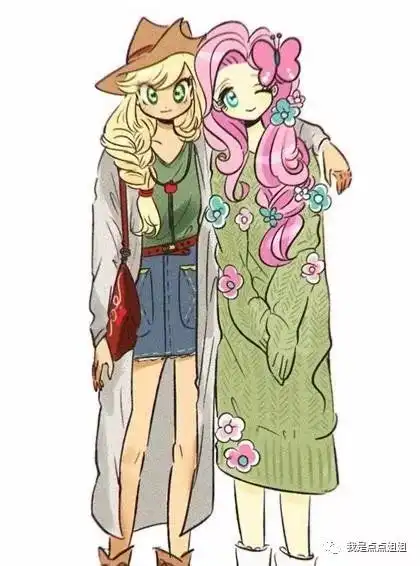 小马宝莉拟人化后,碧琪变得乖巧可爱,瑞瑞很有女神范