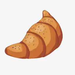 美食牛角大面包插画图片素材其他格式下载动漫人物大全