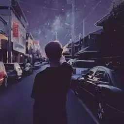 超好看的男女生背影头像