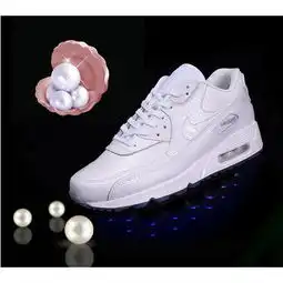 正品耐克男鞋nikeairmax90女鞋情侣皮面运动鞋白色气垫跑步鞋537384图片大全邮乐官方网站