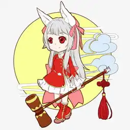 中秋节卡通手绘玉兔图片素材其他格式下载动漫人物大全