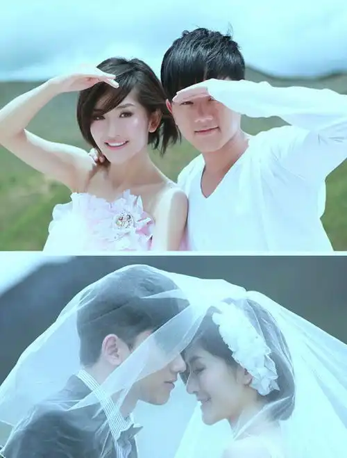 小s谢娜同框网友主持人设婚纱照,什么都要翻出来比一比